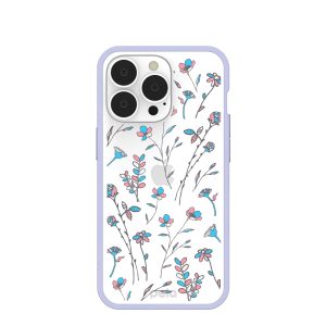 Clear Bloom iPhone 13 Pro Case With Lavender Ridge
