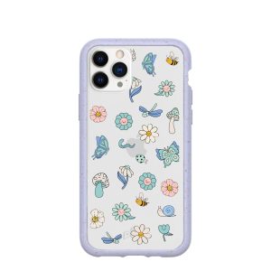 Clear Little Friends iPhone 11 Pro Case With Lavender Ridge