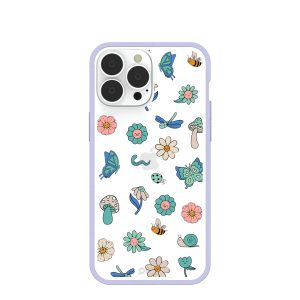 Clear Little Friends iPhone 13 Pro Max Case With Lavender Ridge