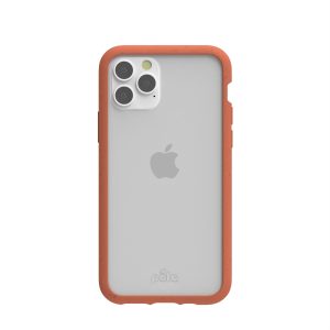 Clear iPhone 11 Pro Case with Terracotta Ridge