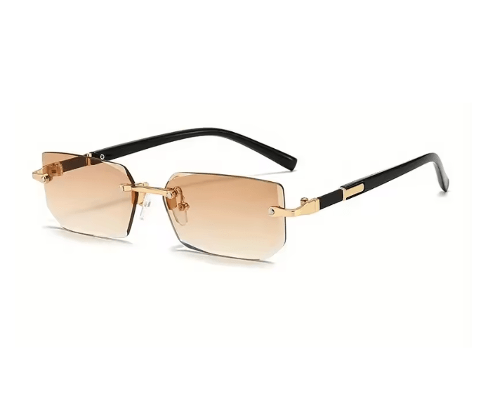 ClearEdge Rimless Rectangle Sunglasses