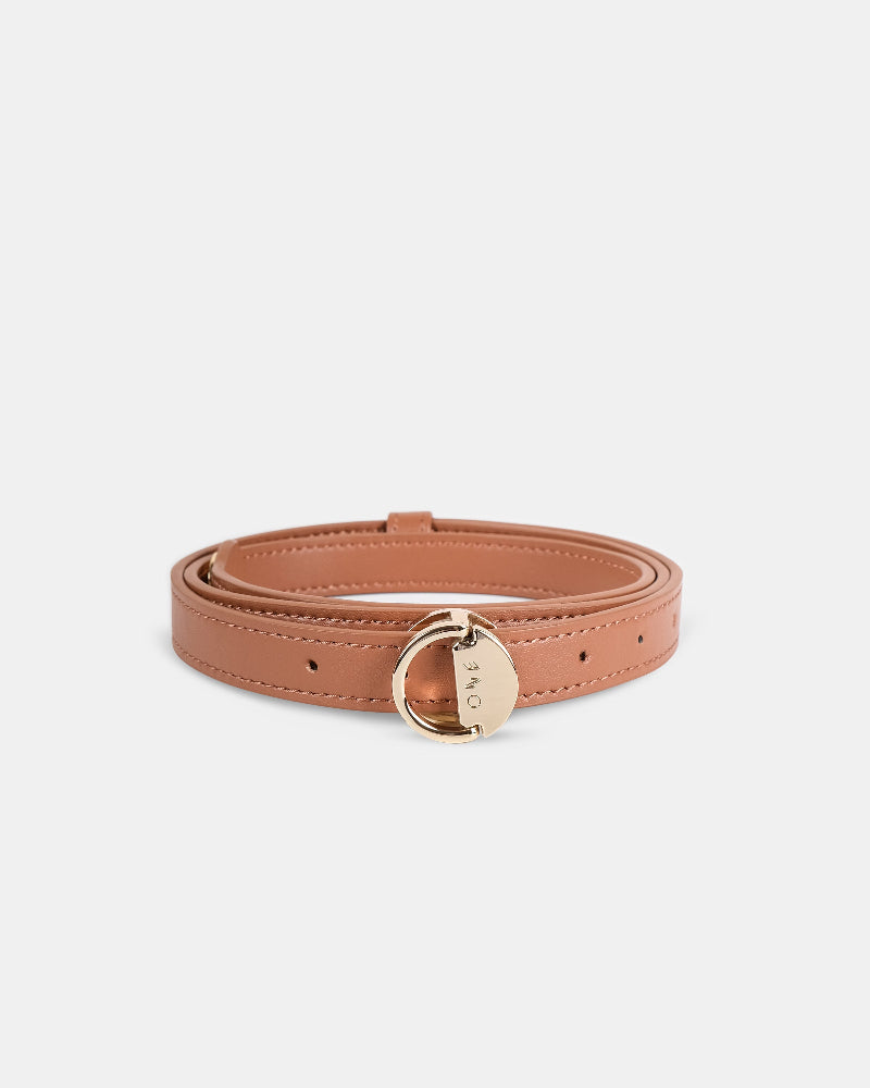 Corn Leather Belt - Tan