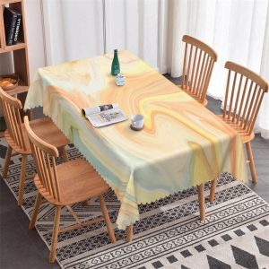 Gradient Yellow Decorative Rectangle Tablecloth - 52x70 Inch