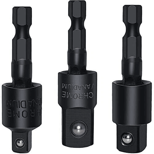 Impact Driver Drill Socket Adapter Set, Hex Shank Conversion Tool