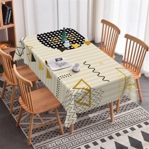 Irregular Arrangement Pattern Rectangle Tablecloth - 52x70 Inch