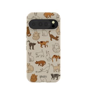 London Fog Kitty Cats Google Pixel 10/10 Pro Case - With PixelSnap