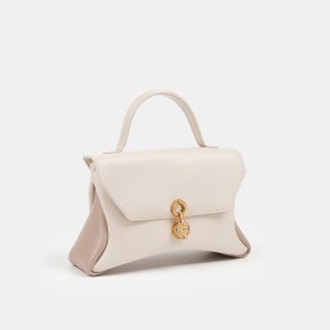 Mini Rococo Corn Leather Bag - Oat x Sand