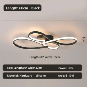 Modern Linear LED Chandelier | Minimalist Ceiling Light Fixture