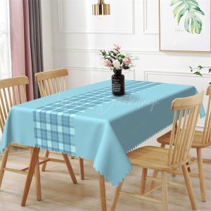 Modern Splicing Green Checkered Rectangle Tablecloth - 52x70 Inch