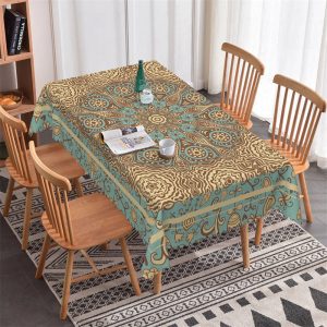 Mysterious Totem Pattern Rectangle Tablecloth - 52x70 Inch
