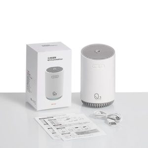 Portable Mini Humidifier USB Rechargeable Cool Mist Desk Humidifier Gray