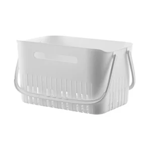 Portable Shower Caddy Stackable Plastic Storage Basket with Carry Handles