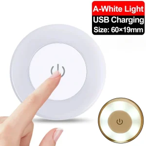 Portable USB Rechargeable LED Night Light for Bedroom Living Room Decor