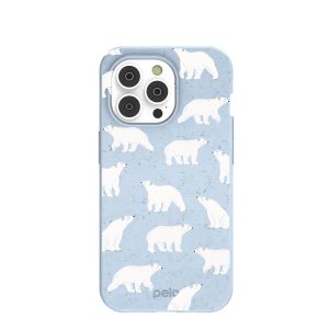Powder Blue Ice Bears iPhone 14 Pro Case