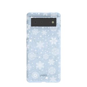 Powder Blue Let it Snow Google Pixel 6 Case