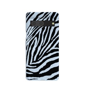 Powder Blue Zebra Google Pixel 7 Case