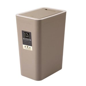 Rectangular Press Type Covered Trash Can Kitchen Sorting Bin