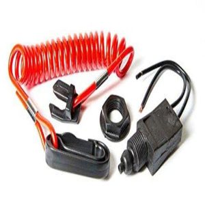 SIERRA MP28870 SWITCH; Shuts Off Watercraft Motor In The Event The Operator Falls Off/ Overboard; Pull Type Using Inserted Key; With Key/ Straight Lanyard; Fits Johnson/ Evinrude Outboard Engine