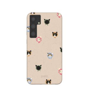 Seashell Cat Couture Samsung Galaxy S24+(Plus) Case