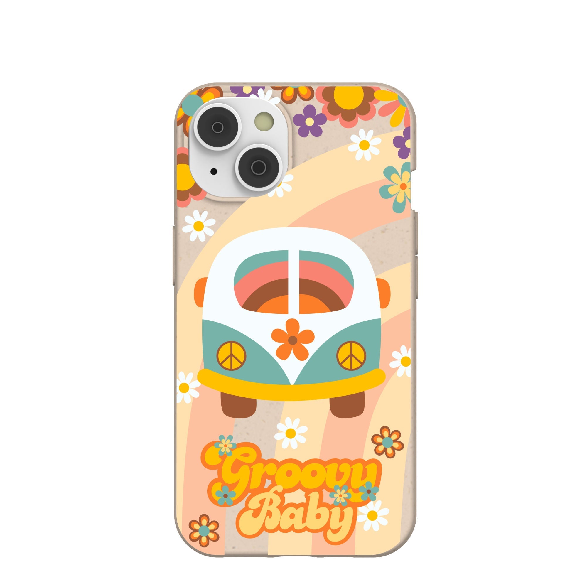 Seashell Groovy Bus iPhone 14 Case
