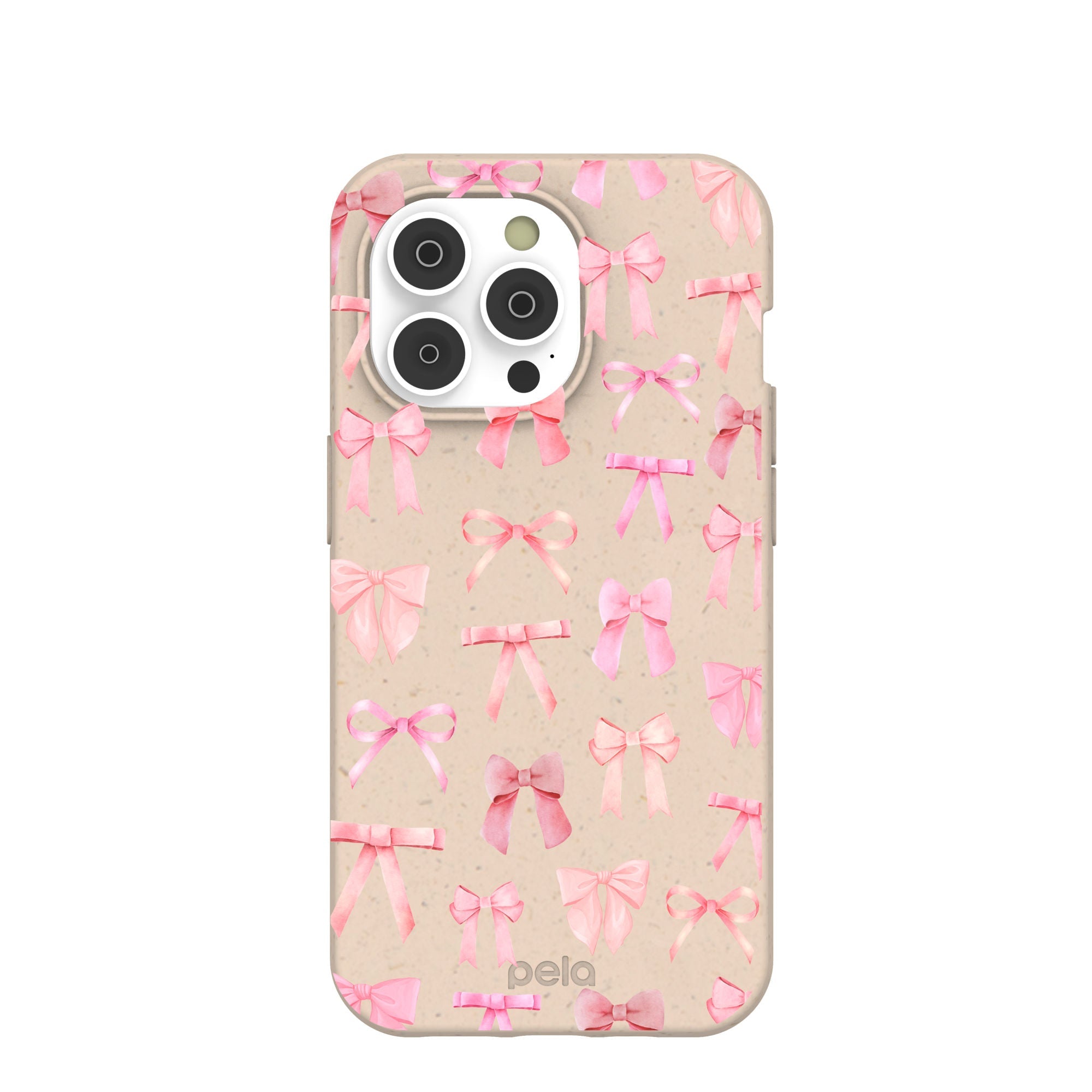 Seashell Rosy Bows iPhone 14 Pro Case
