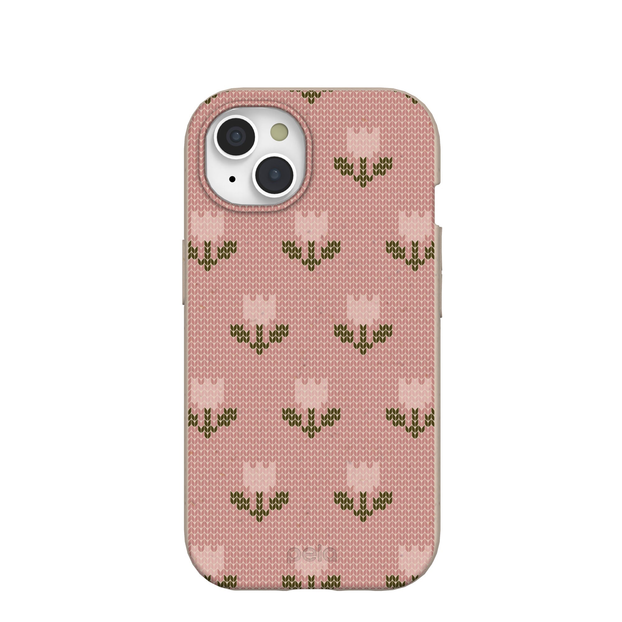 Seashell Tulip Knit iPhone 15 Case