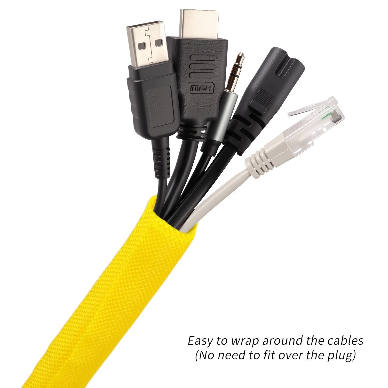 Self-Closed PET Braided Cable Sleeve - High-Performance Flexible Split Loom & Auto Line Protector