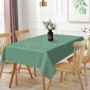 Simple Army Green Solid Color Rectangle Tablecloth - 52x70 Inch