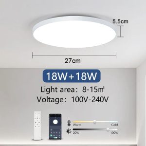 Smart LED Ceiling Lamp 36W/50W with App Remote Control