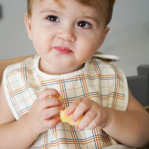 Sustainable baby bib - Plaid