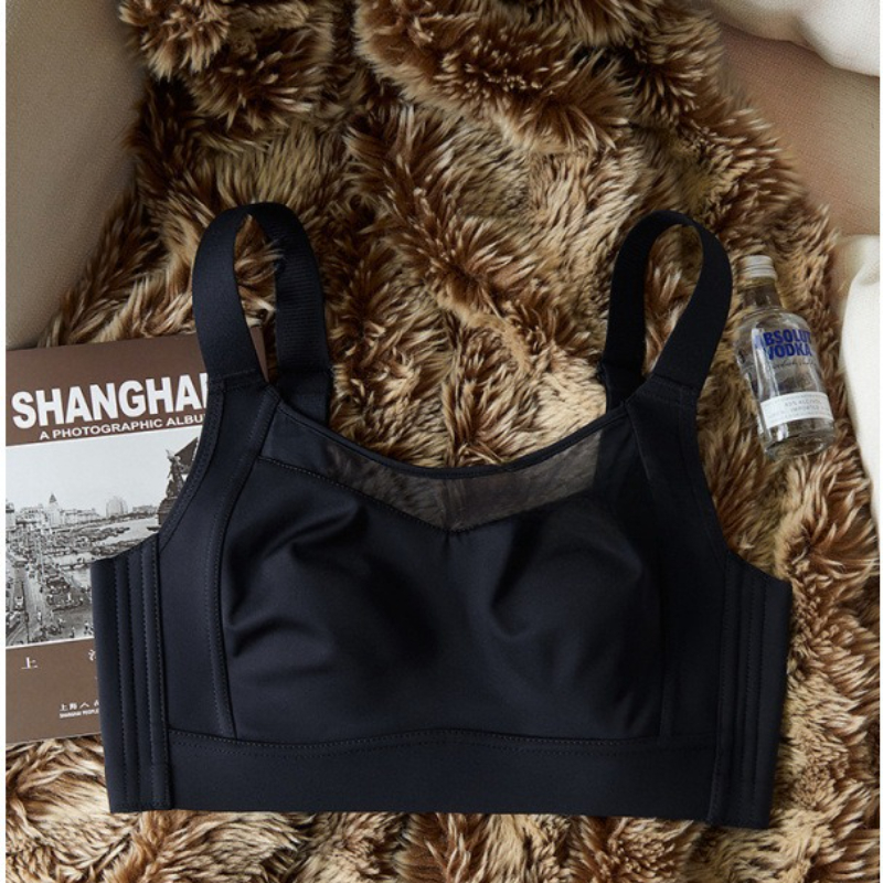 Wireless Full Coverage Strapless Minimizer Bra with Side Control Support