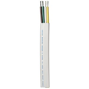 ANCOR 154010 TRAILER CABLE - 16/4 AWG - YELLOW/WHITE/GREEN/BROWN - FLAT - 100