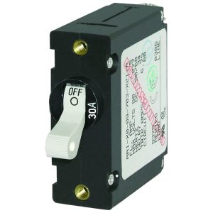 BLUE SEA 7222 AC / DC SINGLE POLE MAGNETIC WORLD CIRCUIT BREAKER - 30 AMP